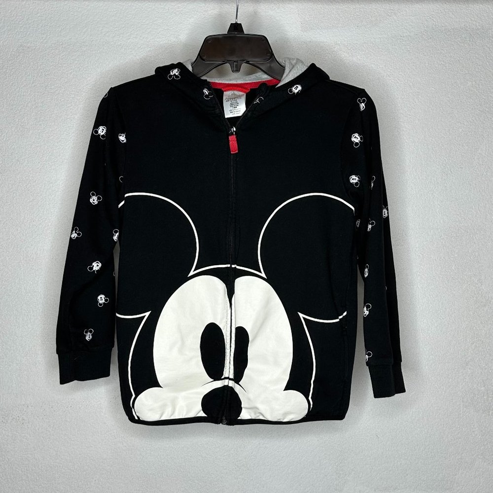 Mickey Mouse Wonderful World of Disney Zip Fleece Hoodie Jacket Boys Girls 9/10